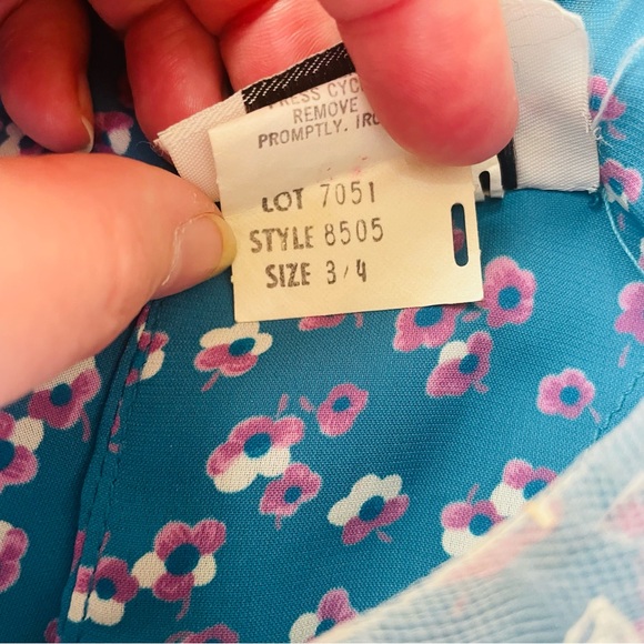 Vintage 80’s Jody of California Floral Lace Secretary Dress - Picture 8 of 10